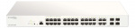 28-port Gigabit PoE+ Nuclias Smart Managed Switch inkludert 4x 1G Com