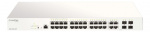 28-port Gigabit PoE+ Nuclias Smart Managed Switch inkludert 4x 1G Com
