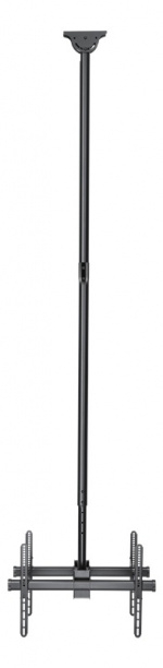 DELTACO OFFICE Teleskopisk dobbelt monitor takfeste, 2500-3000mm