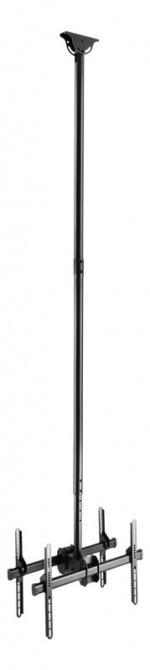 DELTACO OFFICE Teleskopisk dobbelt monitor takfeste, 2500-3000mm