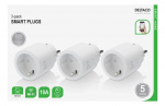 DELTACO SMART HOME-bryter, WiFi, 1xCEE 7/3, 10A, timer, 3-pk