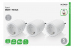 DELTACO SMART HOME-bryter, WiFi, 1xCEE 7/3, 10A, timer, 3-pk