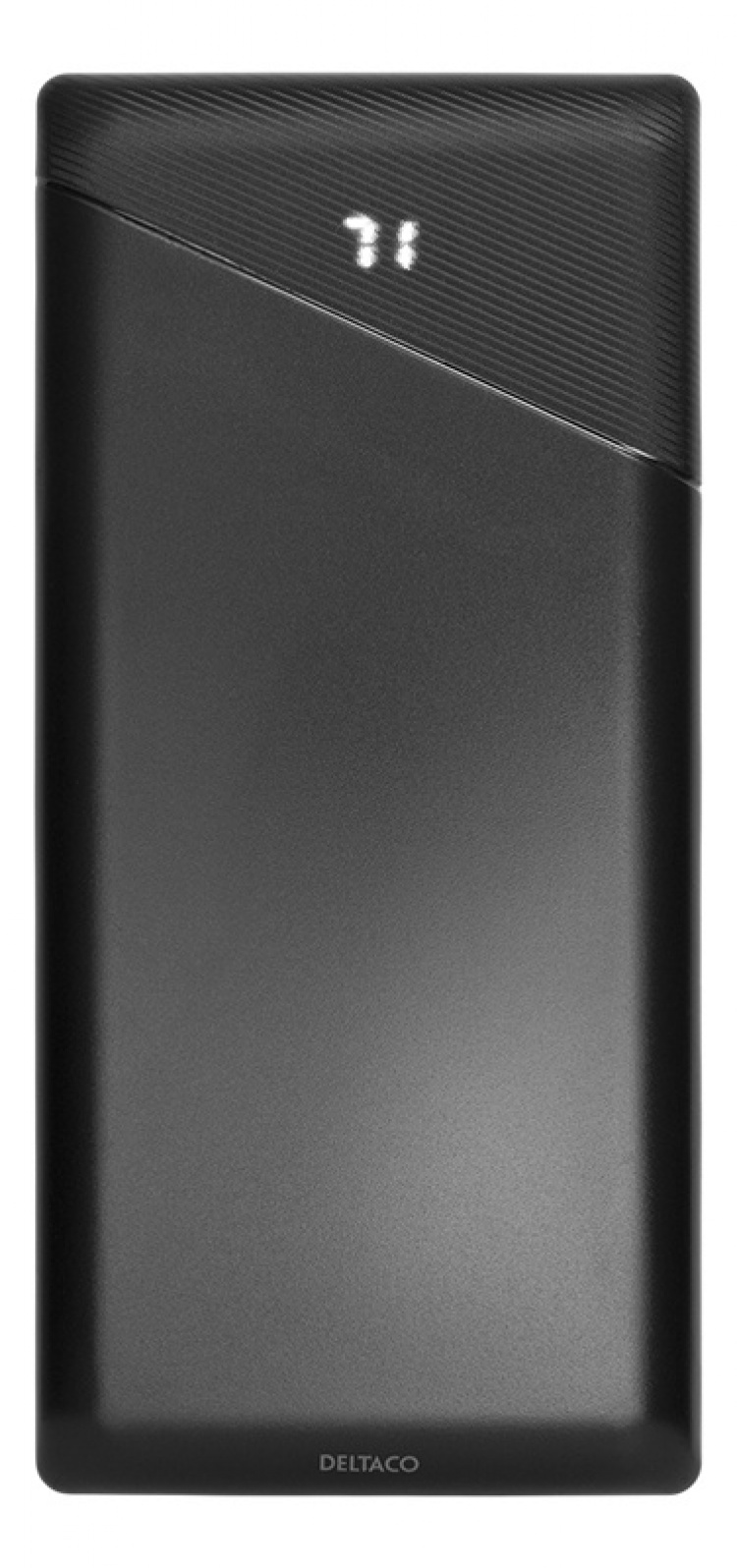 DELTACO Powerbank 30 000 mAh, 1x USB-C, 2x USB-A, hurtiglading