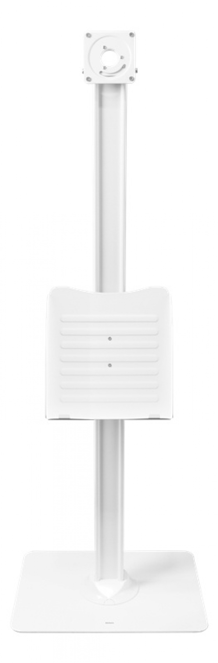 DELTACO OFFICE Gulvstativ for nettbrett med brosjyreholder, hvit DELTACO OFFICE Gulvstativ for nettbrett med brosjyreholder, hvit