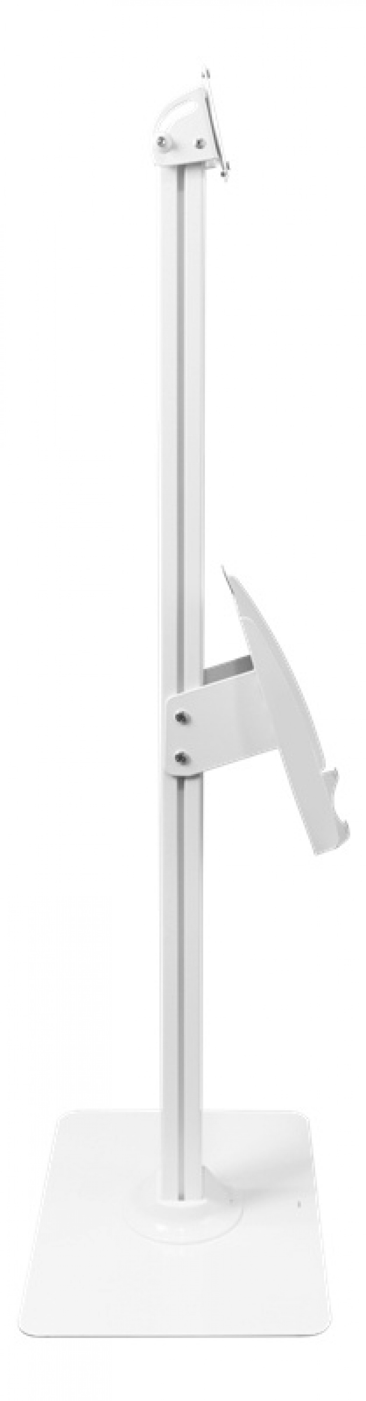 DELTACO OFFICE Gulvstativ for nettbrett med brosjyreholder, hvit DELTACO OFFICE Gulvstativ for nettbrett med brosjyreholder, hvit