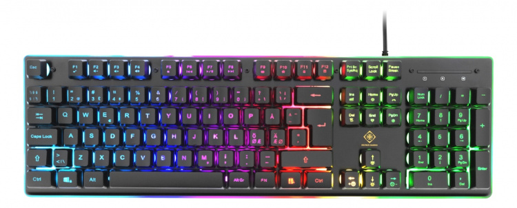 DELTACO GAMING 4in1 RGB-kit med tastatur, mus, hodetelefoner, musematte