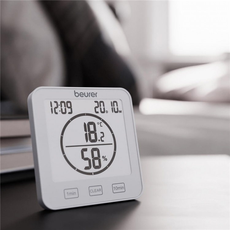 Beurer Termometer/Hygrometer HM22 Klokke