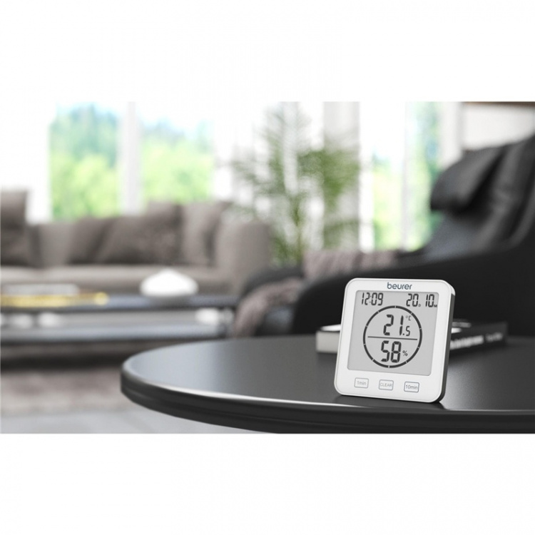 Beurer Termometer/Hygrometer HM22 Klokke