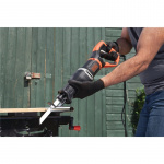 Black+Decker 750W Tiger/Sword Saw med greinholder og to sagblader