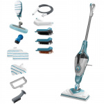 Black+Decker Steam Mop 1600W 2-i-1 Steam-Mop med Delta-hode