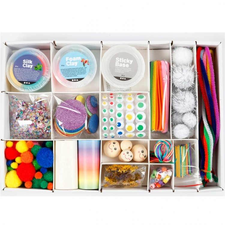 Colortime Kreativ eske, Regnbue, 1 sett Colortime Kreativ eske, Regnbue, 1 sett