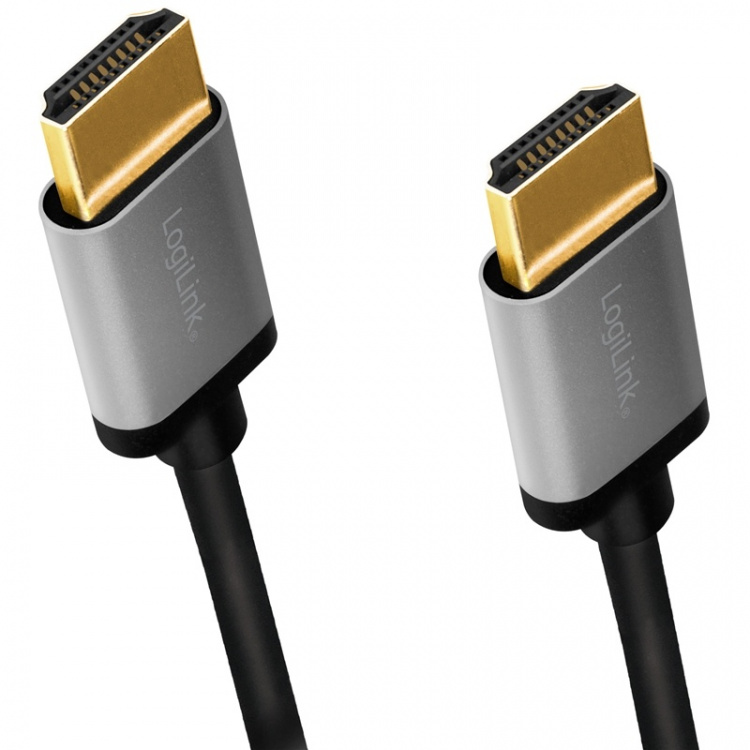 LogiLink HDMI-kabel Premium høyhastighets HDMI 4K/60Hz 1m