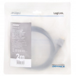 LogiLink HDMI-kabel med ultrahøy hastighet 8K/60 4K/120 Hz, 2 m LogiLink HDMI-kabel med ultrahøy hastighet 8K/60 4K/120 Hz, 2 m