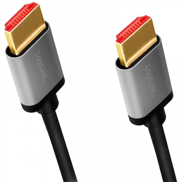 LogiLink HDMI-kabel med ultrahøy hastighet 8K/60 4K/120 Hz, 3 m LogiLink HDMI-kabel med ultrahøy hastighet 8K/60 4K/120 Hz, 3 m