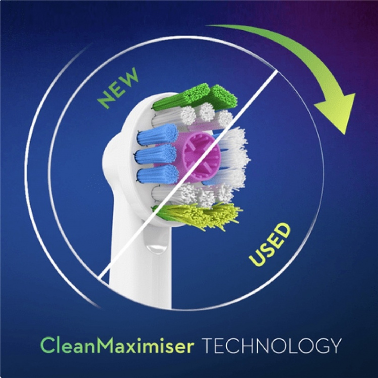 Oral B Børstehode 3D Hvit 4 stk Oral B Børstehode 3D Hvit 4 stk