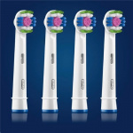 Oral B Børstehode 3D Hvit 4 stk Oral B Børstehode 3D Hvit 4 stk