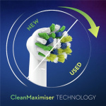 Oral B CrossAction-børstehode 4 stk