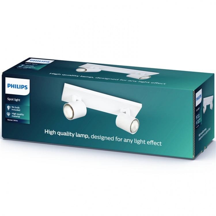 Philips myLiving Runner 2 Spot Hvit