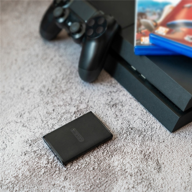 Transcend Bærbar SSD ESD270C USB-C 1 TB (R520/W460) Svart