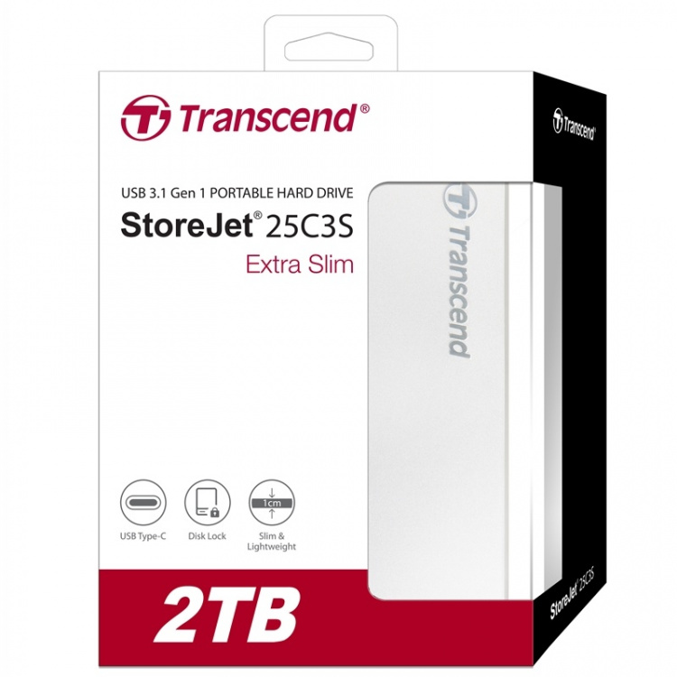 Transcend Bærbar harddisk StoreJet 25C3S 2,5