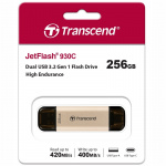Transcend USB-minnepinne JF930C 2-i-1 (USB3.2/USB-C) 256 GB Transcend USB-minnepinne JF930C 2-i-1 (USB3.2/USB-C) 256 GB