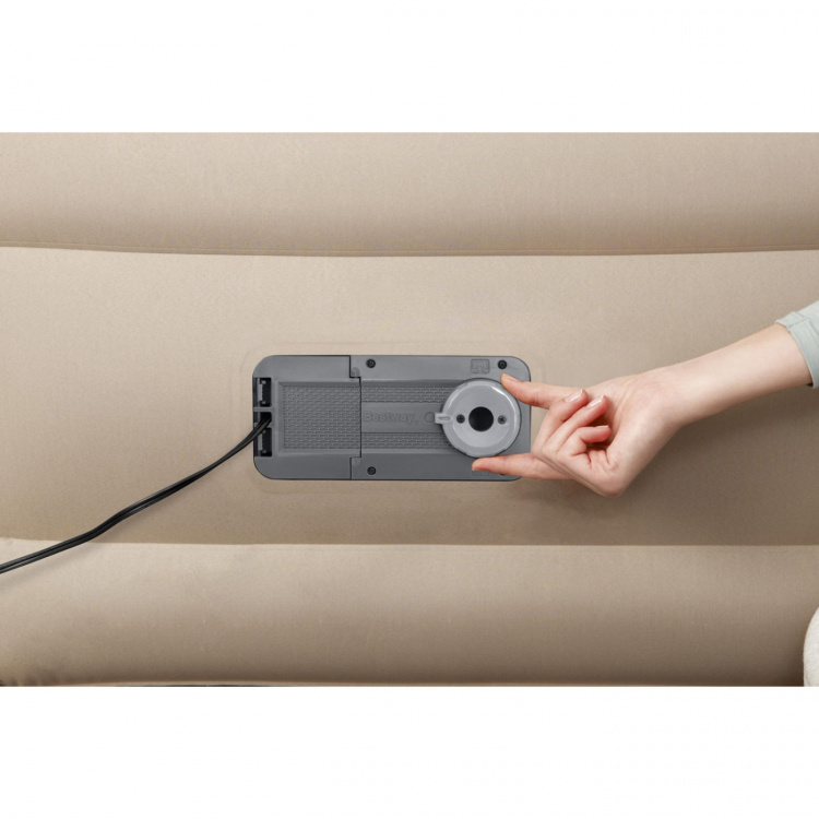 Bestway Fortech luftmadrass 2,03 m x 1,52 m x 46 cm