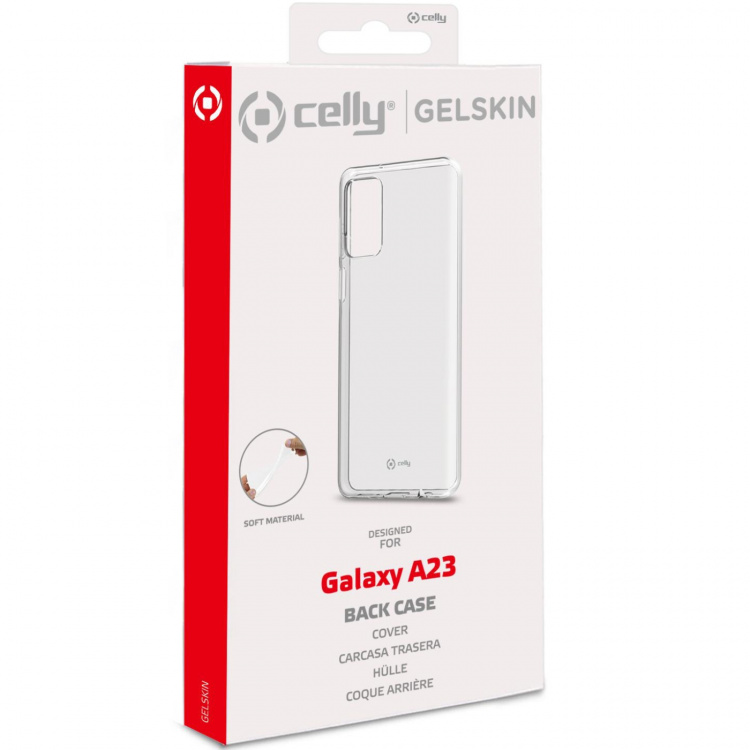Celly Gelskin TPU-deksel Galaxy A23 Transparent