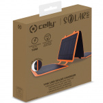 Celly Bærbar solcellelader 10W IP67