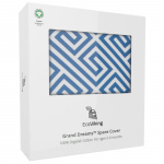 EcoViking Trekk til babyseng Ancient Blue