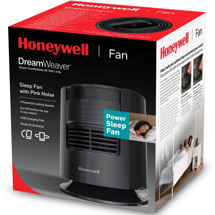 Honeywell Bordvifte Sleepfan HTF400E4