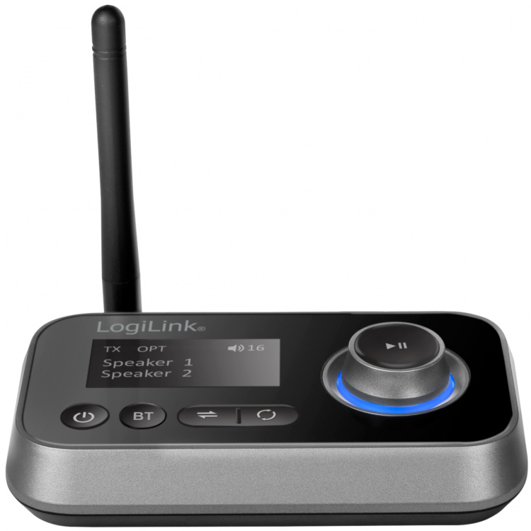 LogiLink Bluetooth 5.0 2-i-1 lydsender/-mottaker LogiLink Bluetooth 5.0 2-i-1 lydsender/-mottaker