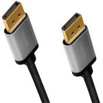 LogiLink DisplayPort-kabel 4K/60 Hz, aluminium, 1 m