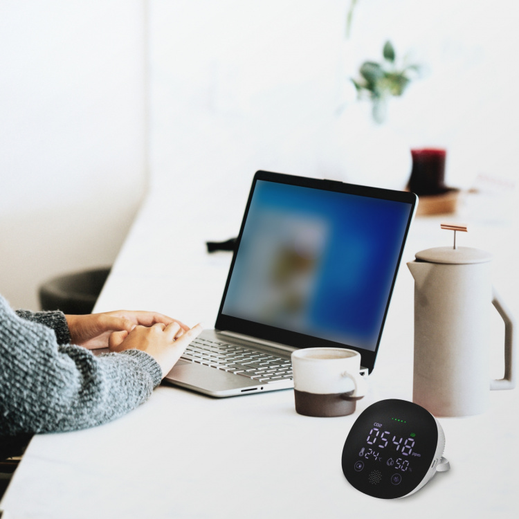 LogiLink Luftkvalitetsmåler med karbondioksidalarm