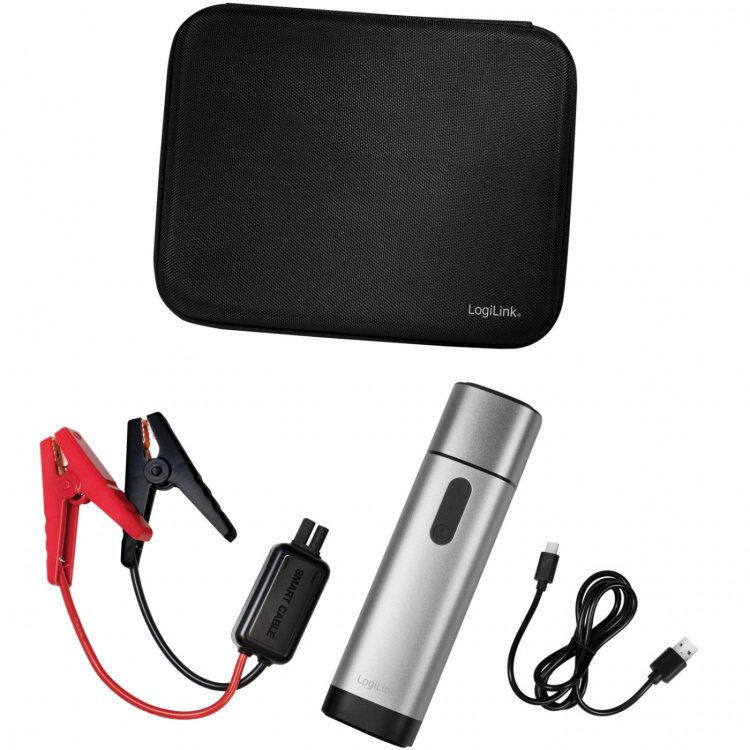 LogiLink Bærbar starthjelp for biler Startstrøm 300A LogiLink Bærbar starthjelp for biler Startstrøm 300A