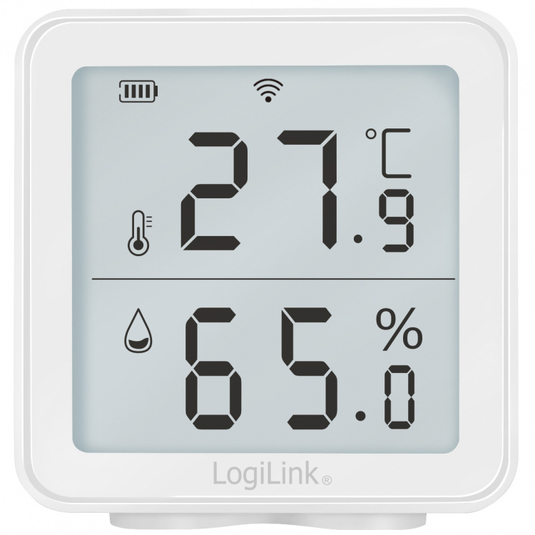 LogiLink Smart temperatur- og fuktighetssensor Wifi Tuya LogiLink Smart temperatur- og fuktighetssensor Wifi Tuya