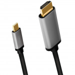 LogiLink USB-C -> HDMI 4K/60 Hz Aluminium 1,8 m