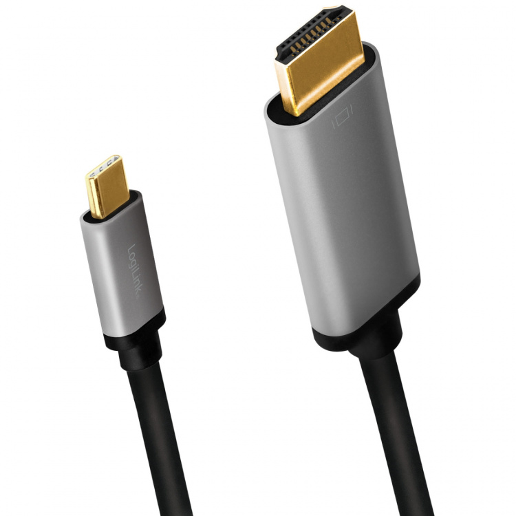 LogiLink USB-C -> HDMI 4K/60 Hz Aluminium 1,8 m