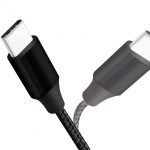 LogiLink USB-USB-C lade-/synkroniseringskabel USB 2.0 15W 0,3 m tekstilkabel