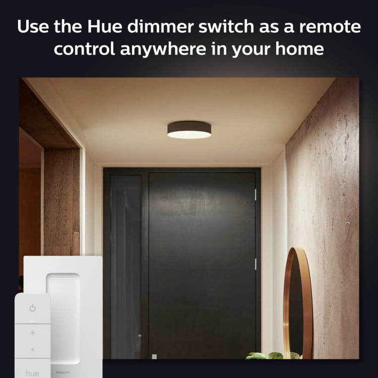 Philips Hue Enrave S taklampe hvit Ambiance svart