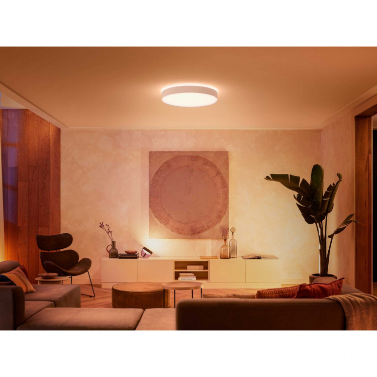 Philips Hue Enrave taklampe XL 55,1 cm hvit Ambiance White