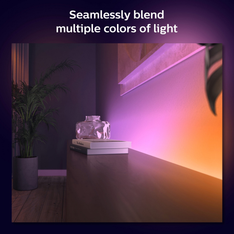 Philips Hue Gradient Lightstrip hvit/farget Basekit Philips Hue Gradient Lightstrip hvit/farget Basekit