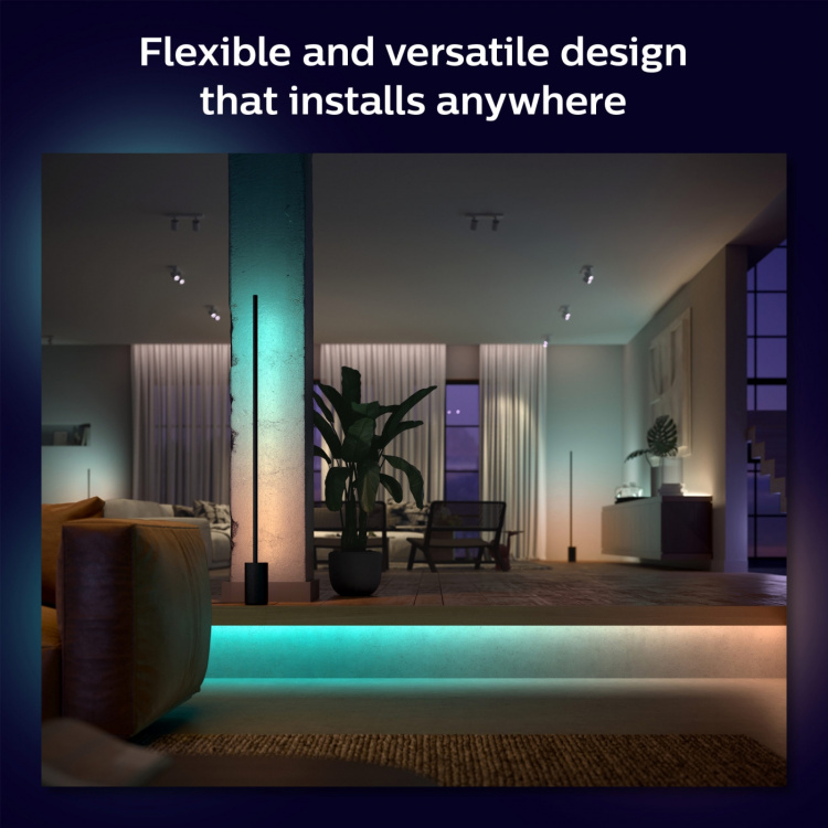 Philips Hue Gradient Lightstrip hvit/farget Basekit Philips Hue Gradient Lightstrip hvit/farget Basekit