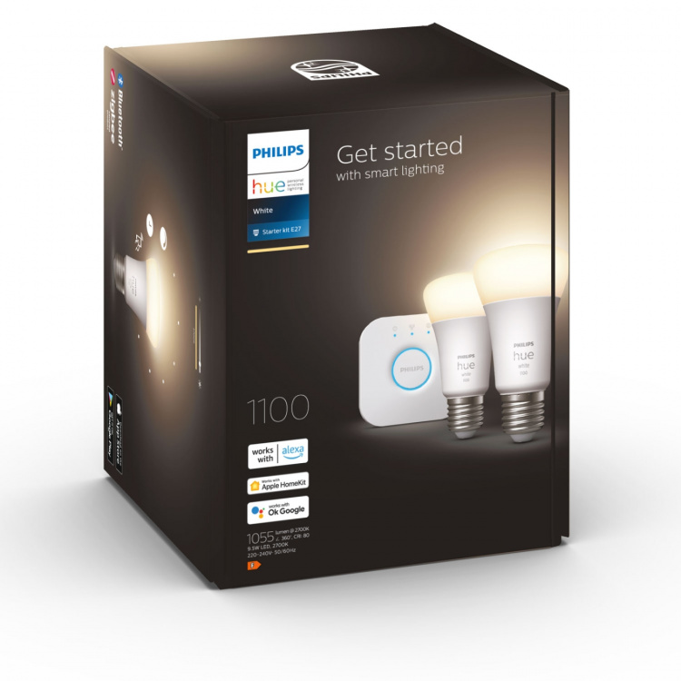 Philips Hue Hvitt startsett 2 x E27 Philips Hue Hvitt startsett 2 x E27