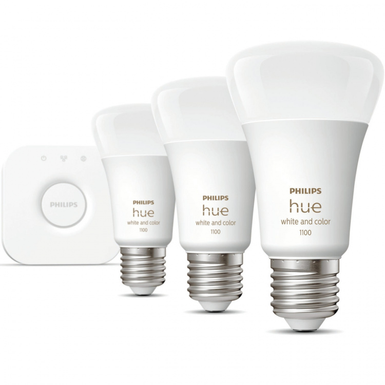 Philips Hue Startkit White Colour Ambiance 3xE27 Philips Hue Startkit White Colour Ambiance 3xE27