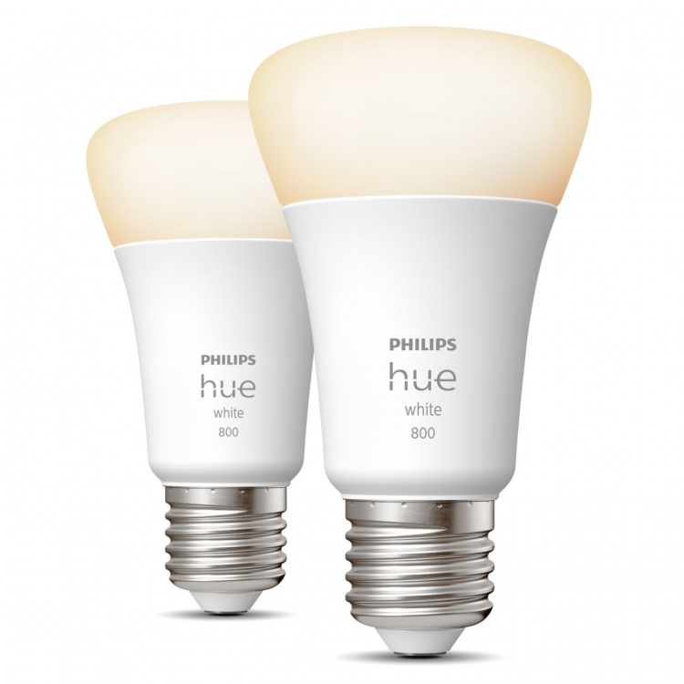 Philips Hue White A60 E27 2-pakning