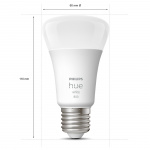 Philips Hue White A60 E27 2-pakning