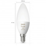 Philips Hue White Colour Ambiance E14 Crown 2-pakning