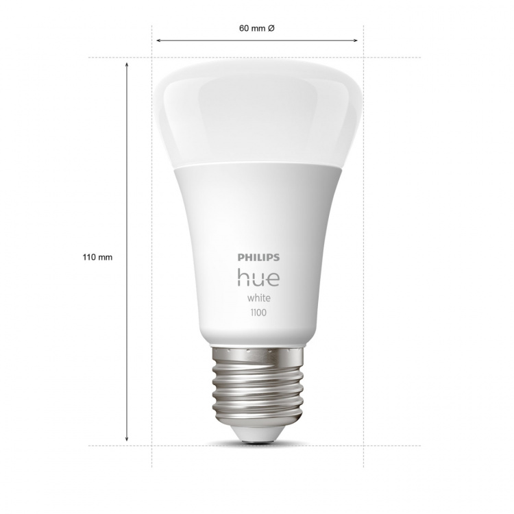 Philips Hue White E27 A60 1100lm 1-pk