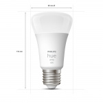 Philips Hue Hvit E27 A60 800lm 4-pakning Philips Hue Hvit E27 A60 800lm 4-pakning