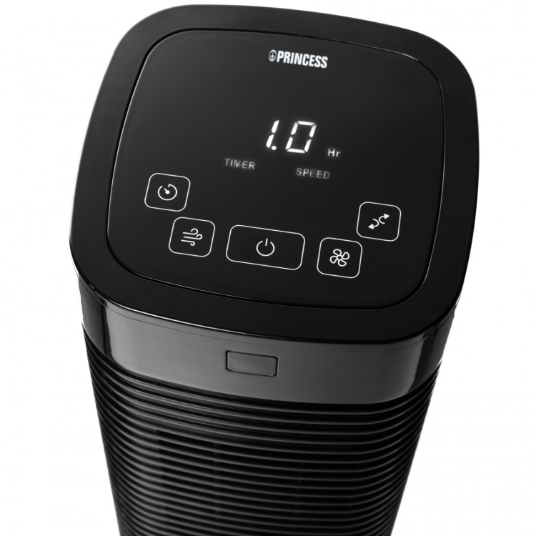 Princess Kompakt tårnvifte 80 cm med fjernkontroll og timer